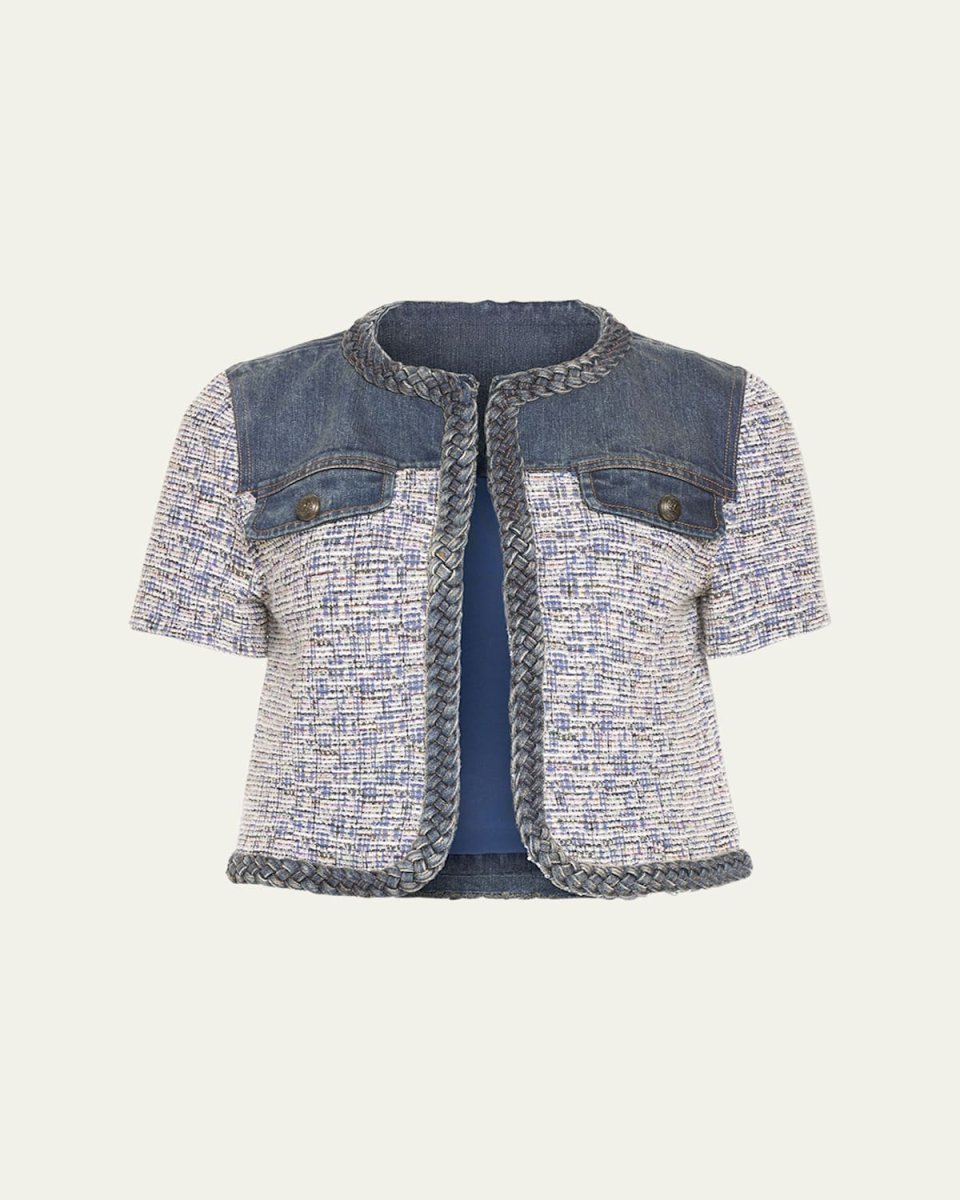 Libby Mixed-Media Jacket
